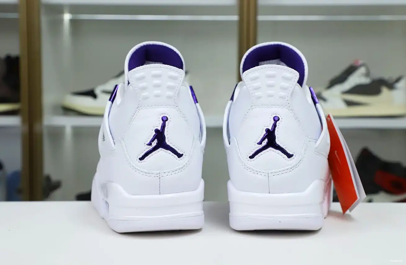4 AIR PURPLE JORDAN METALLIC 0531
